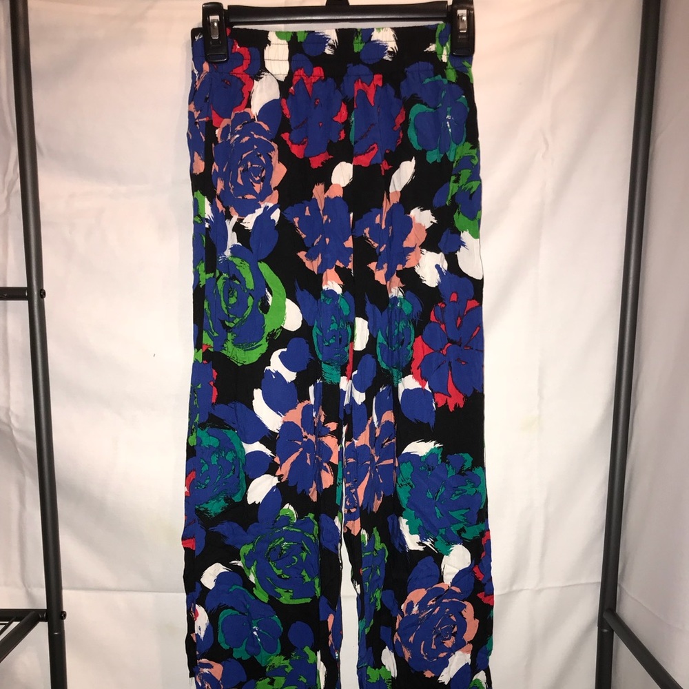 Ambiance Apparel Bright Floral Fun Pants